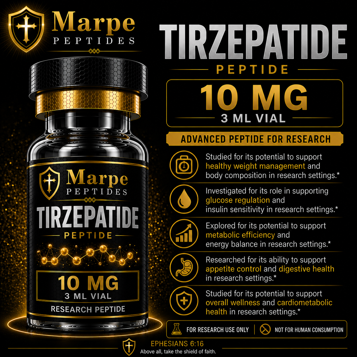 MARPE Tirzepatide research vial (research use only)